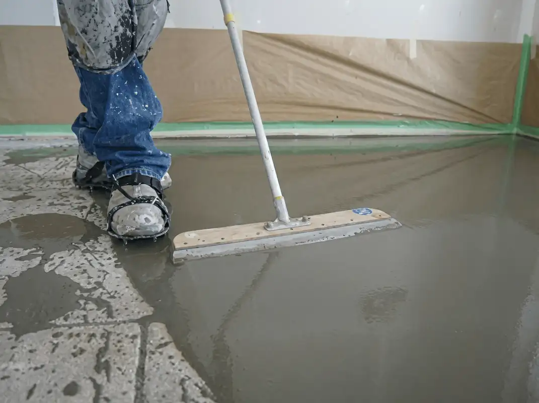 Uneven floor being professionally repaired in Dallas, TX
