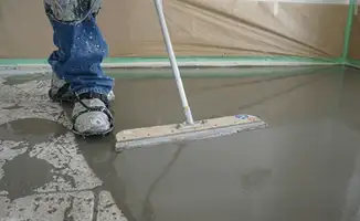 Uneven floor being professionally repaired in Dallas, TX